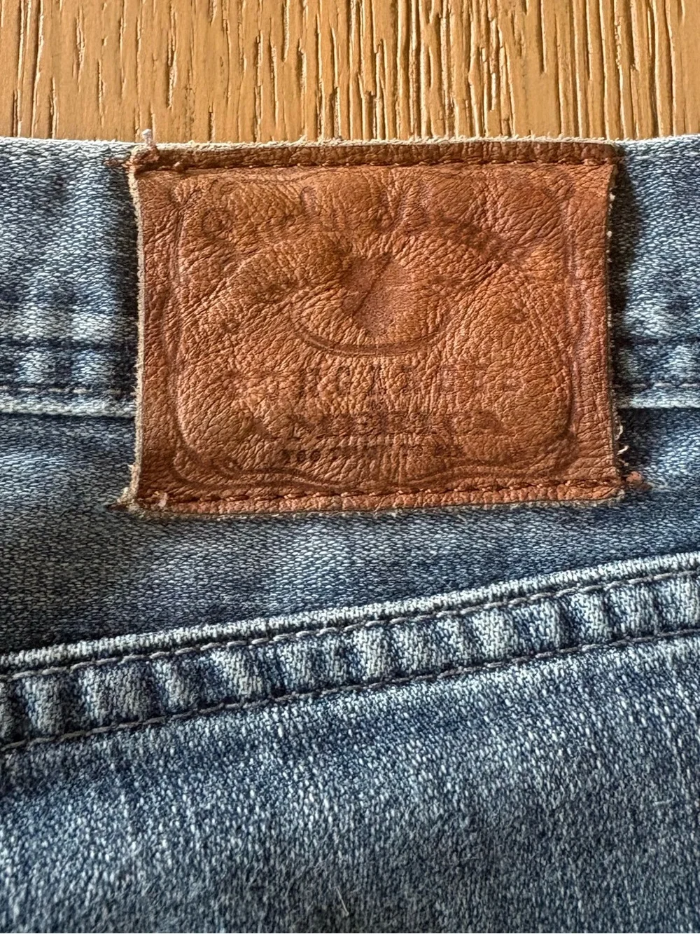 Lucky Brand 221 Original Straight Jeans Men’s 38 Blue Stretch Denim